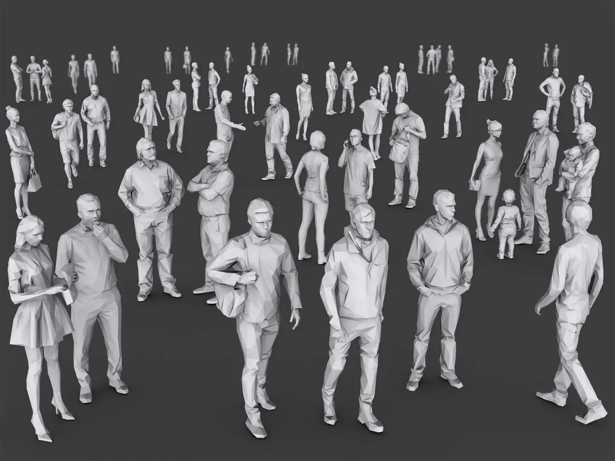 Complete Lowpoly People